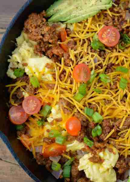 This high protein Chorizo Breakfast Scramble is a low carb, keto-friendly breakfast! Each generous s...