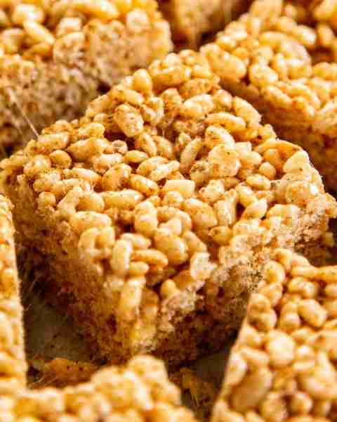These Pumpkin Spice Rice Krispie Treats are soft, chewy, buttery, and perfectly gooey—an irresistibl...