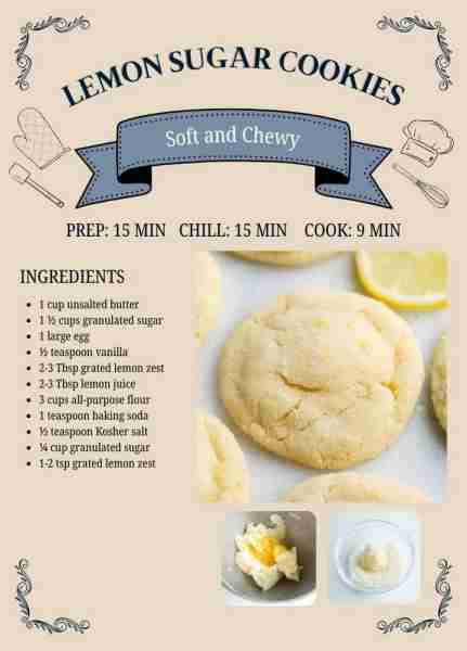 These lemon sugar cookies are soft, chewy, and bursting with fresh citrus flavor thanks to real lemo...