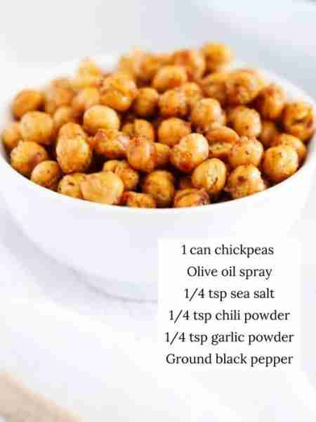 Crispy air fryer chickpeas are salty, crunchy, and truly addictive. Ready in just 15 minutes! https:...