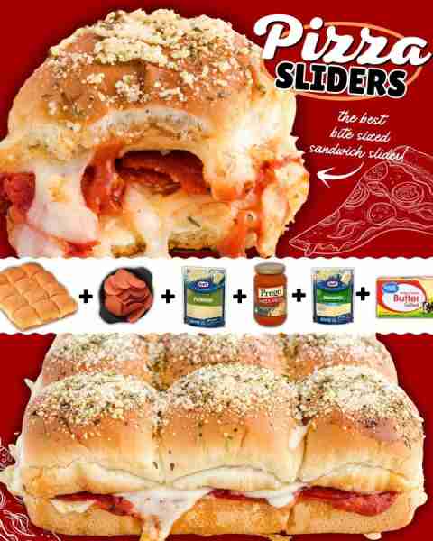 PIZZA SLIDERS 🍕 🍕 12 count package Hawaiian rolls 2½ cup shredded mozzarella ¾ cup pizza sauce 20...