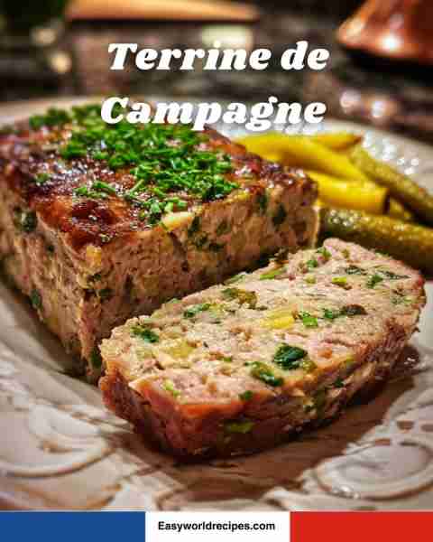 🍖🇫🇷 Terrine de Campagne A rustic French country-style meat terrine, rich in flavor and perfect with...