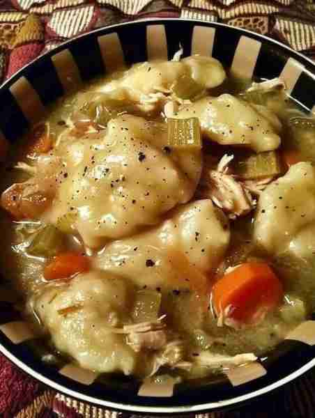 Crockpot Chicken & Dumplings All the comfort, none of the carbs — this slow-cooked classic features...
