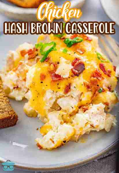 ⭐⭐⭐ NEW RECIPE - CHICKEN HASH BROWN CASSEROLE ⭐⭐⭐ Cheesy Chicken Hash Brown Casserole with bac...