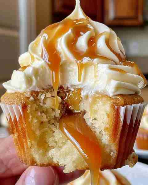 Salted Caramel Cream Cheese Cupcakes Ingredients For the Cupcakes: 1 ½ cups (190g) all-purpose flour...