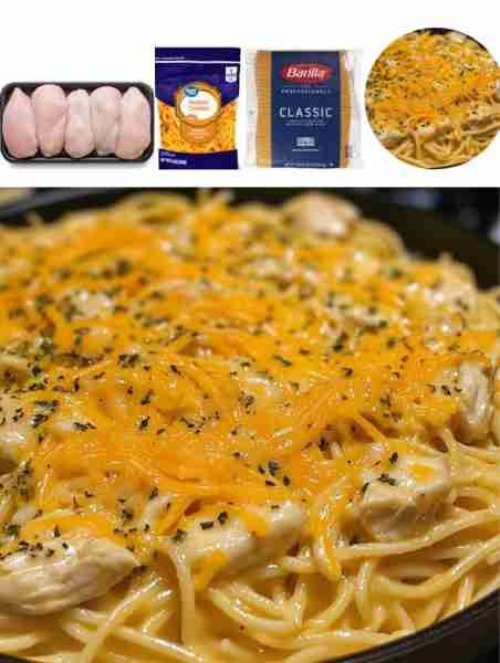 Cheesy Chicken Spaghetti Craving a comforting and cheesy dish for dinner tonight? Look no further th...