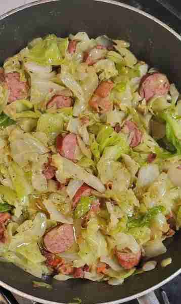 I cooked some good old fashioned cabbage with peppers, onion, sausage and bacon! This was my first t...