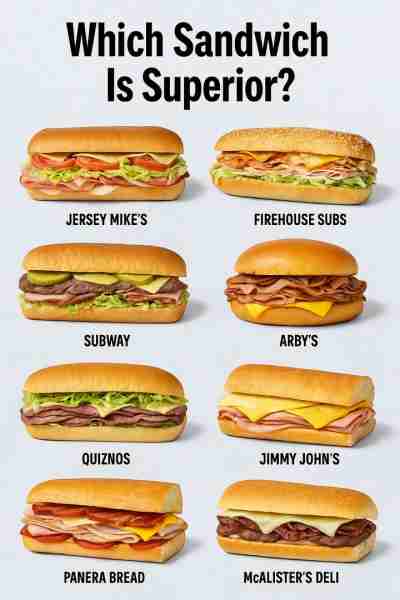 Jersey Mike’s 🥪🇺🇸 Known for its fresh-sliced meats and cheeses, Jersey Mike’s sandwiches are packed...