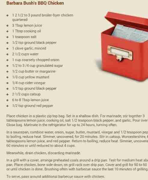 Barbara Bush’s Bbq Chicken #chickenrecipes #bbqchicken #summertime #bbqlovers #BarbaraBush