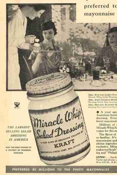 Kraft debuted Miracle Whip at the Chicago World's Fair in 1933. It was a new product that blended ma...