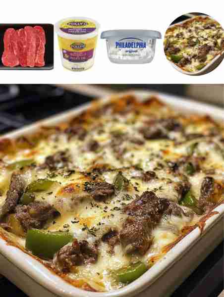 Philly Cheesesteak Casserole Looking for a new twist on a classic favorite? This Philly Cheesesteak...