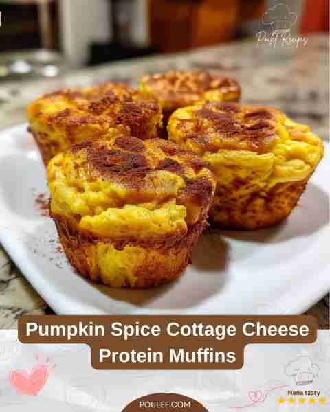 Pumpkin Spice Cottage Cheese Protein Muffins 🎃🧁 – High-Protein & Fall-Inspired Ingredients (makes...
