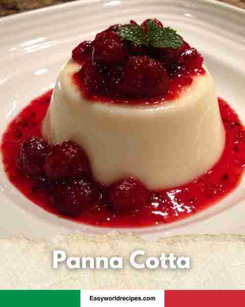 🍓 Panna Cotta Silky smooth cream dessert topped with berries. Simple but elegant. You’ll need: – He...
