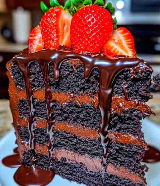 🍫✨ Fudge Frosted Fantasy Cake Recipe ✨🍫 A dreamy, ultra-chocolatey cake with a rich fudge frosti...