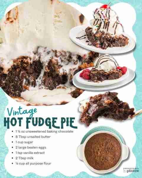 Easy, 7-ingredient Chocolate Fudge Pie 🤩🤩 Vintage recipe! You'll need ⬇️ 1 ½ oz unsweetened baking...