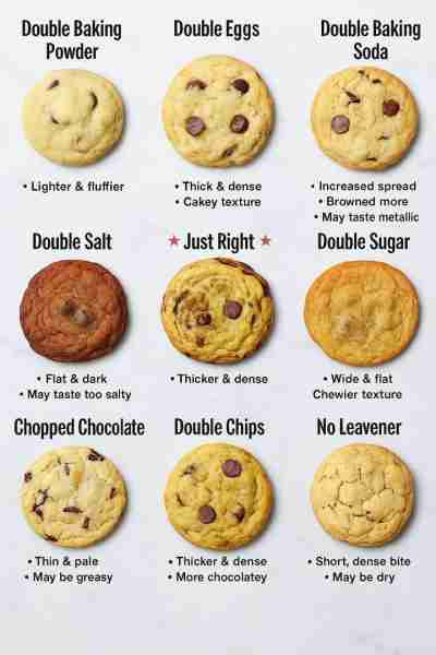 Double Baking Powder 🍪✨ Extra baking powder makes cookies rise higher, giving them a lighter and f...