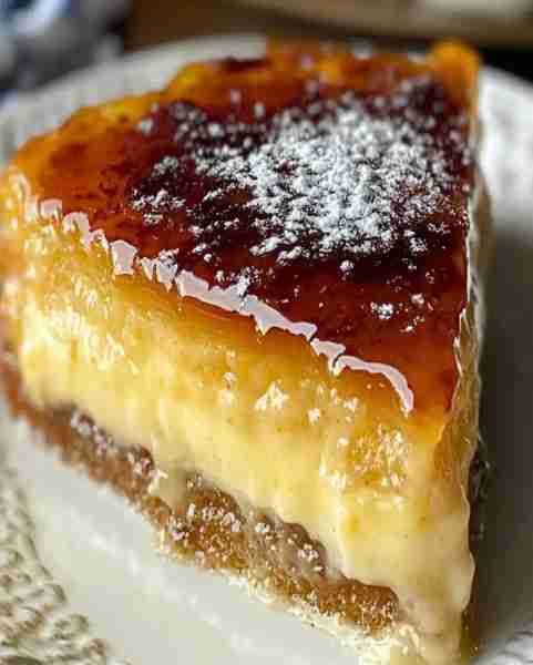 Crème Brûlée Cake Ingredients For the Crust: 1 1/2 cups graham cracker crumbs 1/4 cup granulated sug...