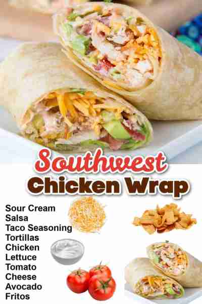 Recipe: https://dinnersdishesanddesserts.com/crunchy-southwestern-chicken-wrap/ This crunchy southwe...