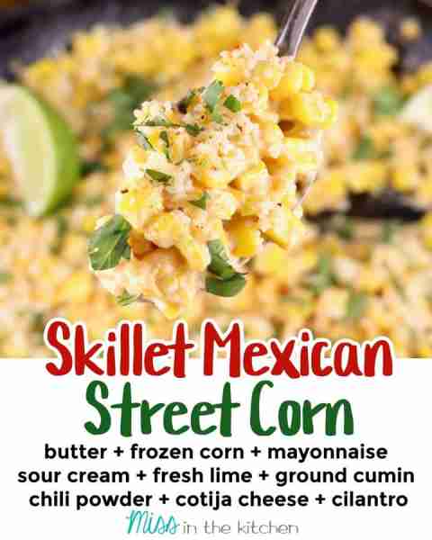 Skillet Mexican Street Corn ⬇️ LINK IN COMMENTS ⬇️