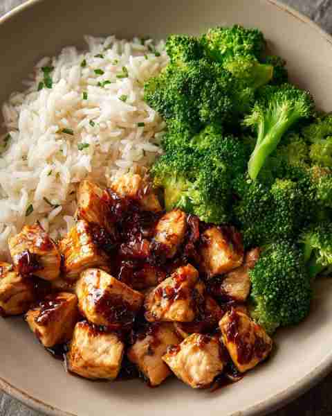 🍱 Teriyaki Chicken with Rice & Broccoli 🥦🍚 Prep Time: 15 minutes Cook Time: 20 minutes Servings:...