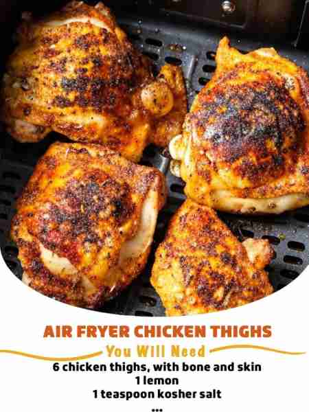 Air fryer chicken thighs are the crispiest, tastiest, and juiciest chicken you’ll eat. They take jus...