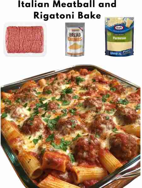 🇮🇹 Italian Meatball and Rigatoni Bake 🍽️ Servings: 6–8 ⏱️ Total Time: ~1 hour (less if using pre-mad...