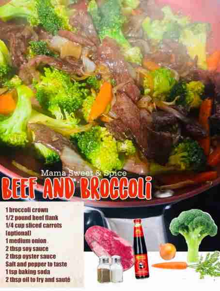 Delicious Beef and Broccoli Stirfry So easy and great recipe to try! Recipe: 1 broccoli crown, slic...