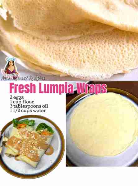 Homemade Fresh Lumpia Wraps! A simple version of Filipino crepes. Fresh Lumpia Wraps Recipe: Ingred...