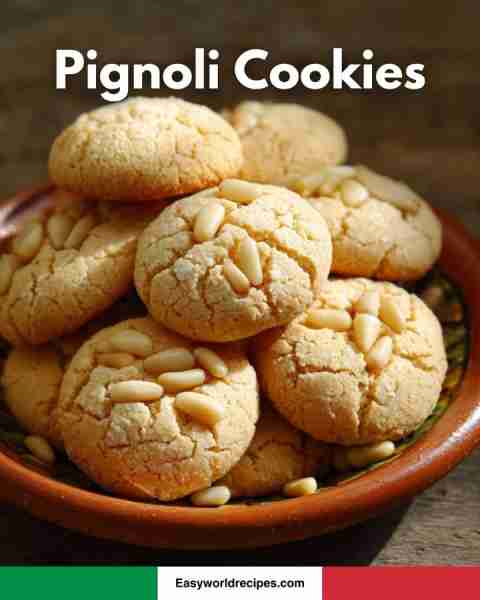 Pignoli Cookies — classic Italian recipe below 🍪❤️
