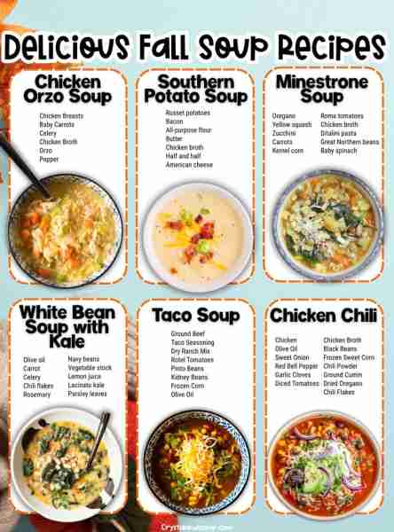 🎃 30 FALL SOUP RECIPES All of these are perfect for now! LIST BELOW...