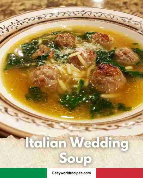 🥣 Italian Wedding Soup Hearty broth with mini meatballs, spinach & pasta. Cozy comfort in a bowl. W...