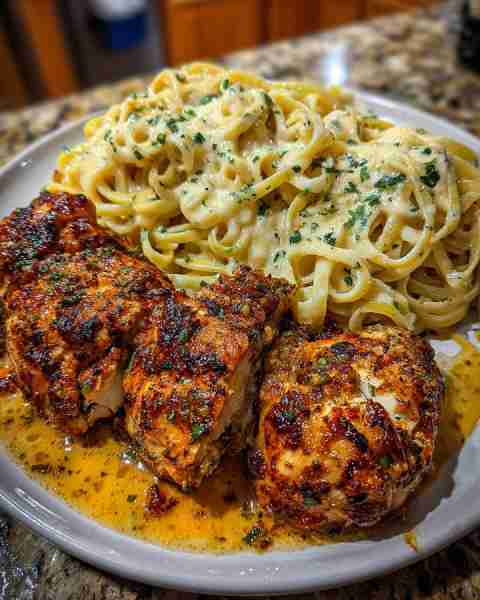 Cheesy Garlic Chicken Linguine in Velveeta Cajun Sauce Ingredients: 3 large chicken breasts 2 tables...
