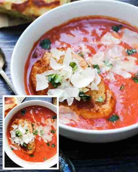 20-Minute Tomato Basil Soup https://dashofsanity.com/20-minute-creamy-tomato-basil-soup/ Ingredients...