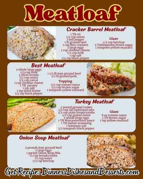Meatloaf 4 ways! Get the recipes in the comments ⬇️