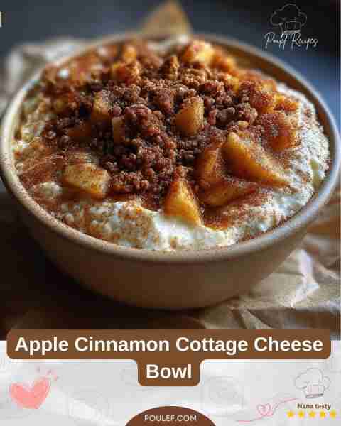 Perfect for breakfast 🍎✨ Apple Cinnamon Cottage Cheese Bowl Ingredients: 150 g cottage cheese 100...