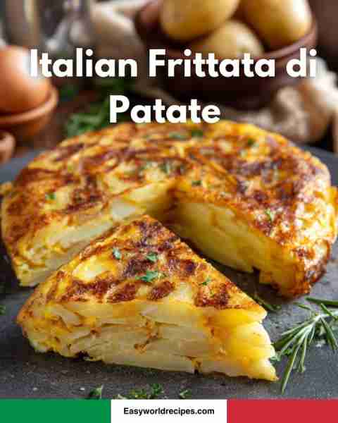 Italian Frittata di Patate — easy recipe below 🥔🍳