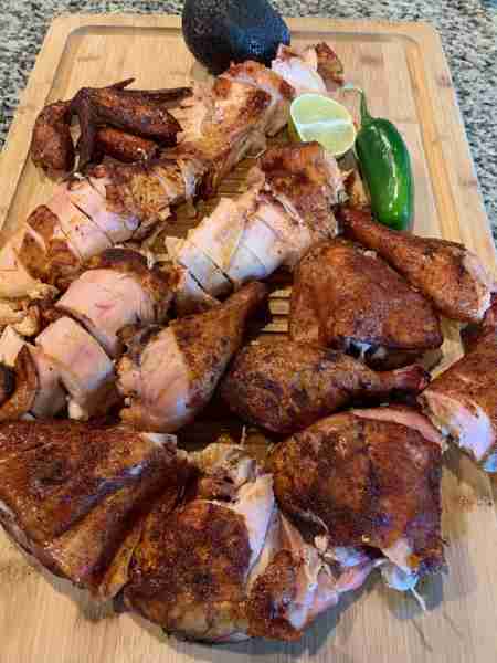 Smoked chicken platter 😋😋😋