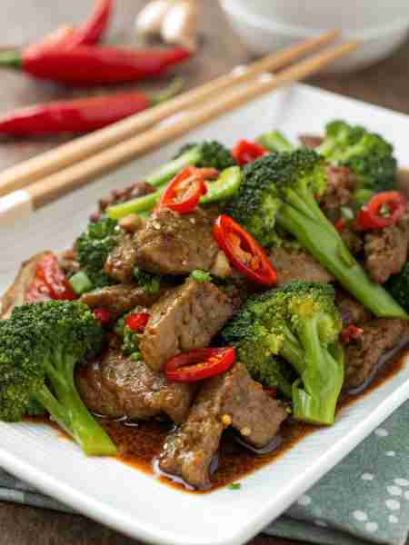 Beef with Broccoli🥦 🛒 Ingredients: 🥩 beef (like flank steak 🥦 Fresh broccoli florets 🧄 Garlic m...