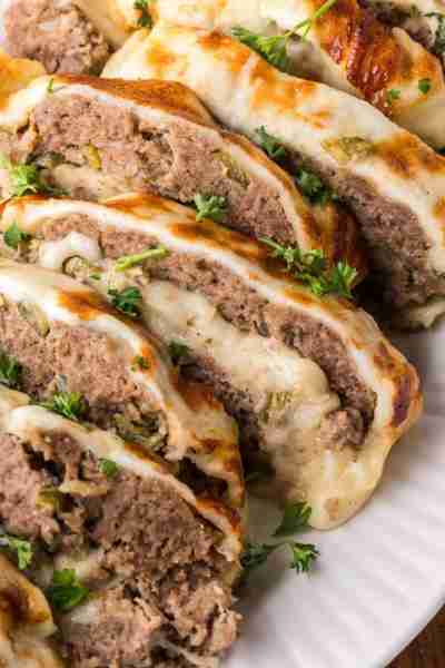 Easy Stuffed Philly Cheesesteak Meatloaf with Peppers & Onions! 💖 Everyone Loves it & Never any Lef...