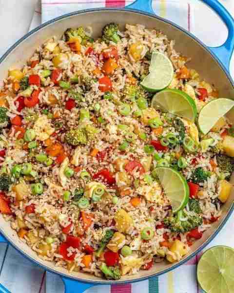 Sweet + Savory Hawaiian Fried Rice 🍍