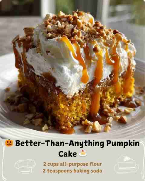 🎃 Better-Than-Anything Pumpkin Cake 🍰 Ingredients For the Cake: 2 cups granulated sugar 1 cup vege...
