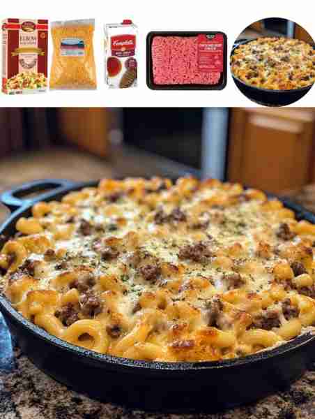One-Pot Philly Cheesesteak Mac & Cheese Ingredients: - 1 lb ground beef - 1 green bell pepper, diced...