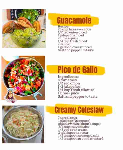 Easy Side Dish! 1. Creamy Guacamole! This is fresh Guacamole recipe. I just love it, creamy and deli...
