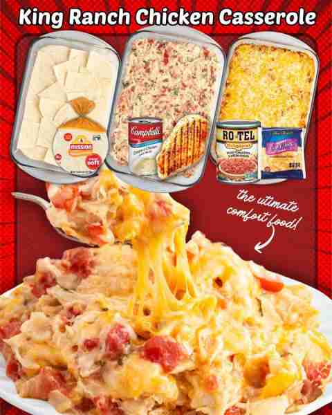 KING RANCH CHICKEN CASSEROLE! 3 tsp extra virgin olive oil 1 cup sweet yellow onion 1 chopped bell p...