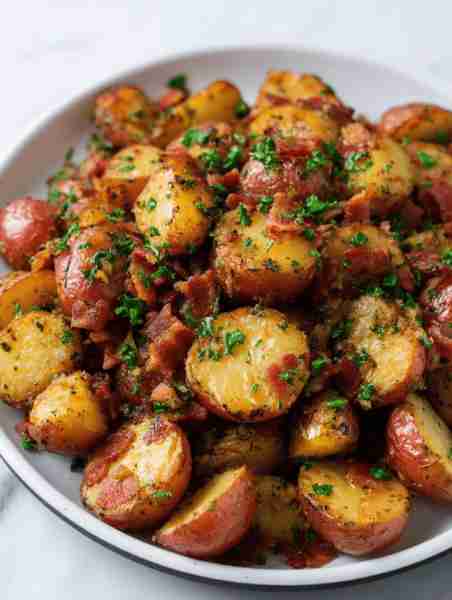 Made this Warm German Potato Salad for Sunday supper and watched the bowl go empty before anything e...