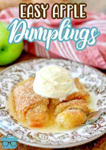 These Easy Apple Dumplings are made with crescent rolls, cinnamon, butter, sugar and lemon lime soda...