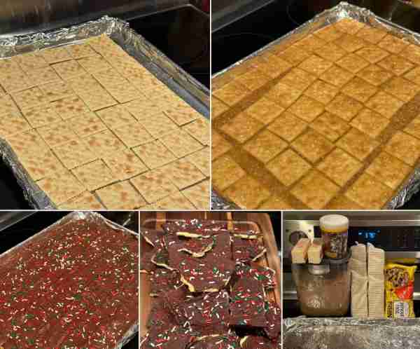 Love making this Christmas candy. So delicious! 1-2 packs of saltine crackers 2 stick of unsalted bu...