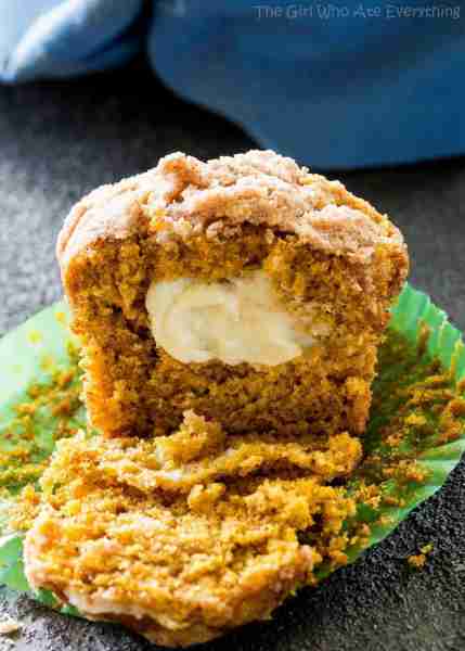 If you only make one recipe this fall, please let it be these pumpkin cream cheese muffins. They are...