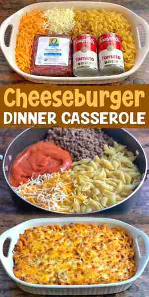 Easy Cheeseburger Pasta Dinner Casserole Ingredients 1 pound ground beef 1 (1lb) box small pasta she...