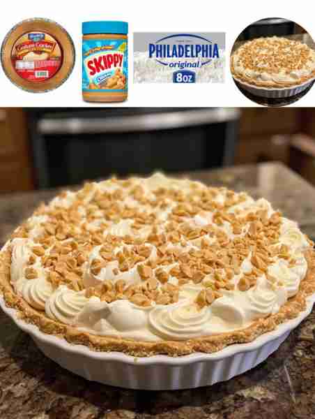Amish Peanut Butter Cream Pie Ingredients: - 1 pre-baked pie crust - 1 cup creamy peanut butter - 8...